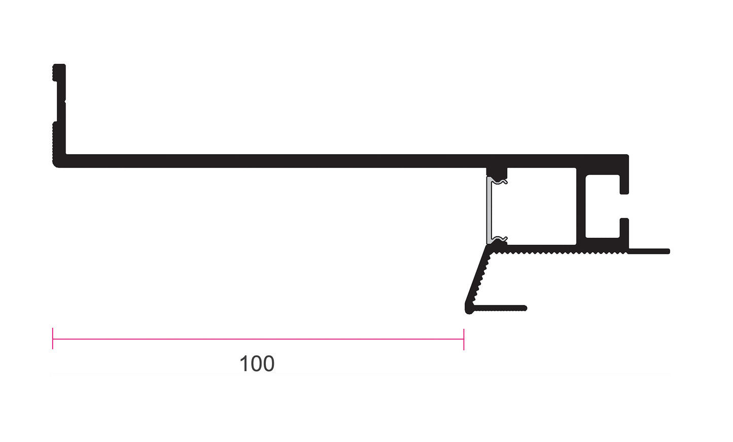 Schattenfugenprofil Vario