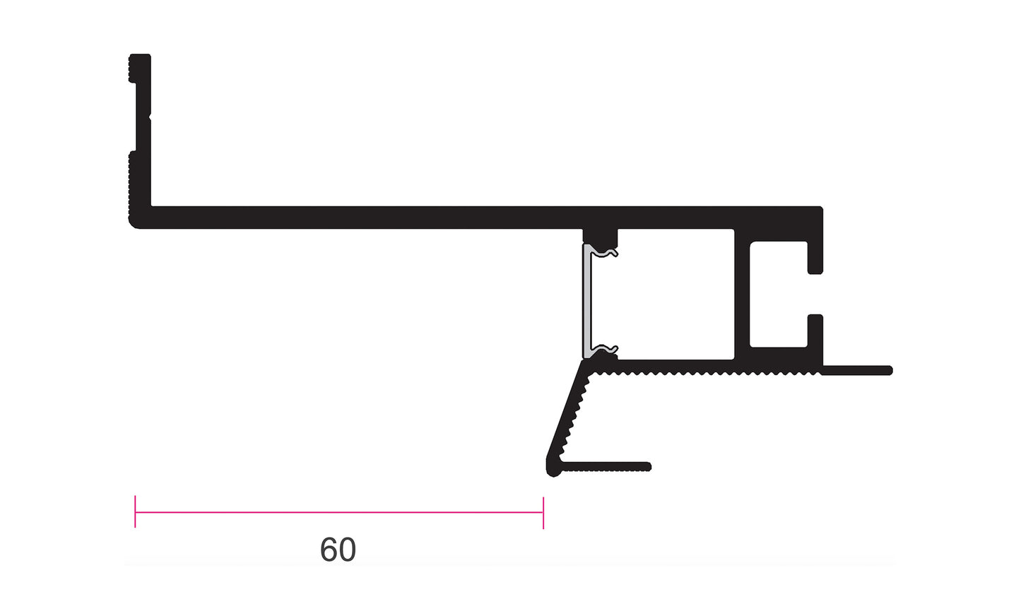 Schattenfugenprofil Vario