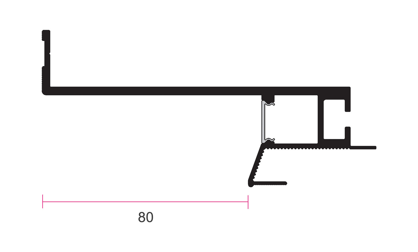 Schattenfugenprofil Vario